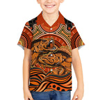 Barramundi Fish Hawaiian Shirt Aboriginal Dot Art Indigenous Pattern