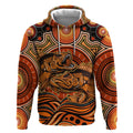 Barramundi Fish Hoodie Aboriginal Dot Art Indigenous Pattern