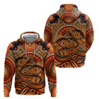 Barramundi Fish Hoodie Aboriginal Dot Art Indigenous Pattern