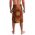 Barramundi Fish Lavalava Aboriginal Dot Art Indigenous Pattern