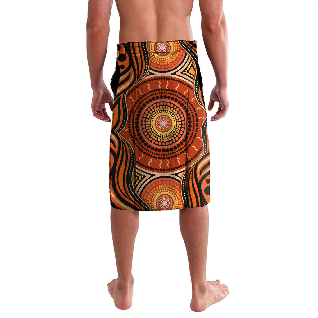 Barramundi Fish Lavalava Aboriginal Dot Art Indigenous Pattern