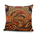Barramundi Fish Pillow Cover Aboriginal Dot Art Indigenous Pattern