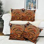 Barramundi Fish Pillow Cover Aboriginal Dot Art Indigenous Pattern