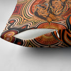 Barramundi Fish Pillow Cover Aboriginal Dot Art Indigenous Pattern