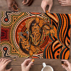 Barramundi Fish Puzzle Aboriginal Dot Art Indigenous Pattern