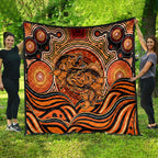 Barramundi Fish Quilt Aboriginal Dot Art Indigenous Pattern