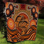Barramundi Fish Quilt Aboriginal Dot Art Indigenous Pattern