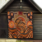 Barramundi Fish Quilt Aboriginal Dot Art Indigenous Pattern