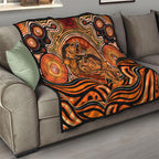 Barramundi Fish Quilt Aboriginal Dot Art Indigenous Pattern