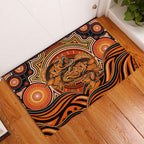 Barramundi Fish Rubber Doormat Aboriginal Dot Art Indigenous Pattern