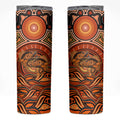 Barramundi Fish Skinny Tumbler Aboriginal Dot Art Indigenous Pattern