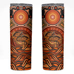 Barramundi Fish Skinny Tumbler Aboriginal Dot Art Indigenous Pattern