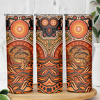 Barramundi Fish Skinny Tumbler Aboriginal Dot Art Indigenous Pattern