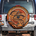 Barramundi Fish Spare Tire Cover Aboriginal Dot Art Indigenous Pattern