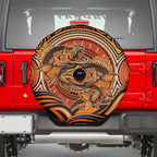 Barramundi Fish Spare Tire Cover Aboriginal Dot Art Indigenous Pattern