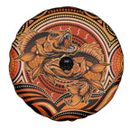 Barramundi Fish Spare Tire Cover Aboriginal Dot Art Indigenous Pattern