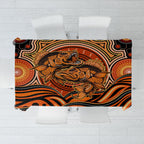 Barramundi Fish Tablecloth Aboriginal Dot Art Indigenous Pattern