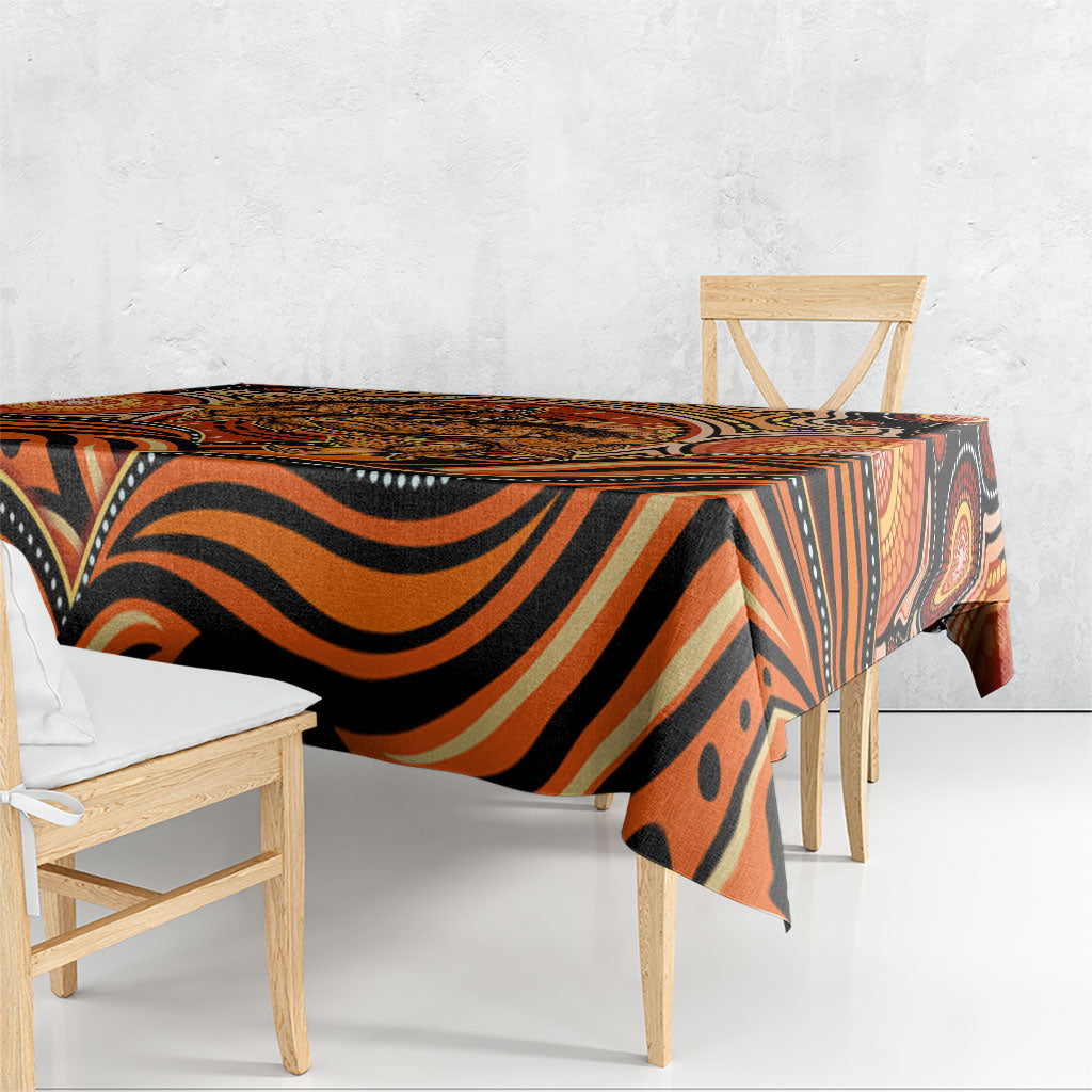 Barramundi Fish Tablecloth Aboriginal Dot Art Indigenous Pattern