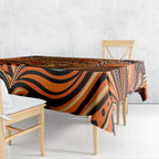 Barramundi Fish Tablecloth Aboriginal Dot Art Indigenous Pattern