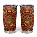 Barramundi Fish Tumbler Cup Aboriginal Dot Art Indigenous Pattern