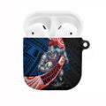 Newcastle Knights Rugby AirPods Case Tribal Polynesian Power Art - Lightning Mascot