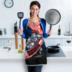 Newcastle Knights Rugby Apron Tribal Polynesian Power Art - Lightning Mascot