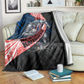 Newcastle Knights Rugby Blanket Tribal Polynesian Power Art - Lightning Mascot