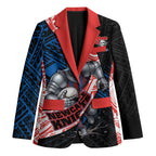 Newcastle Knights Rugby Blazer Tribal Polynesian Power Art - Lightning Mascot