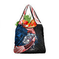 Newcastle Knights Rugby Grocery Bag Tribal Polynesian Power Art - Lightning Mascot