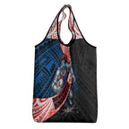 Newcastle Knights Rugby Grocery Bag Tribal Polynesian Power Art - Lightning Mascot