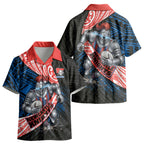Newcastle Knights Rugby Kid Hawaiian Shirt Tribal Polynesian Power Art - Lightning Mascot