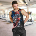 Newcastle Knights Rugby Men Tank Top Tribal Polynesian Power Art - Lightning Mascot