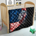 Newcastle Knights Rugby Quilt Tribal Polynesian Power Art - Lightning Mascot
