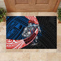 Newcastle Knights Rugby Rubber Doormat Tribal Polynesian Power Art - Lightning Mascot