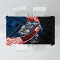 Newcastle Knights Rugby Tablecloth Tribal Polynesian Power Art - Lightning Mascot