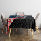 Newcastle Knights Rugby Tablecloth Tribal Polynesian Power Art - Lightning Mascot