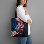 Newcastle Knights Rugby Tote Bag Tribal Polynesian Power Art - Lightning Mascot