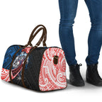 Newcastle Knights Rugby Travel Bag Tribal Polynesian Power Art - Lightning Mascot