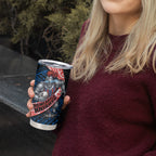 Newcastle Knights Rugby Tumbler Cup Tribal Polynesian Power Art - Lightning Mascot