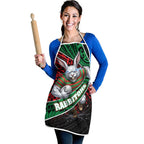 South Sydney Rabbitohs Rugby Apron Tribal Polynesian Power Art - Lightning Mascot