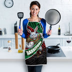 South Sydney Rabbitohs Rugby Apron Tribal Polynesian Power Art - Lightning Mascot