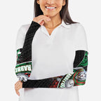 South Sydney Rabbitohs Rugby Arm Sleeves Tribal Polynesian Power Art - Lightning Mascot