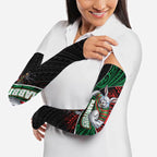 South Sydney Rabbitohs Rugby Arm Sleeves Tribal Polynesian Power Art - Lightning Mascot