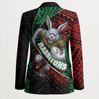 South Sydney Rabbitohs Rugby Blazer Tribal Polynesian Power Art - Lightning Mascot