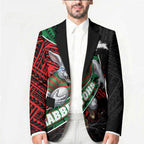 South Sydney Rabbitohs Rugby Blazer Tribal Polynesian Power Art - Lightning Mascot