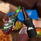 South Sydney Rabbitohs Rugby 4 in 1 Can Cooler Tumbler Tribal Polynesian Power Art - Lightning Mascot