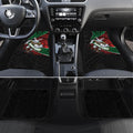 South Sydney Rabbitohs Rugby Car Mats Tribal Polynesian Power Art - Lightning Mascot