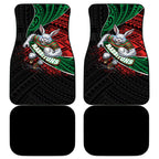 South Sydney Rabbitohs Rugby Car Mats Tribal Polynesian Power Art - Lightning Mascot