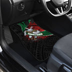 South Sydney Rabbitohs Rugby Car Mats Tribal Polynesian Power Art - Lightning Mascot