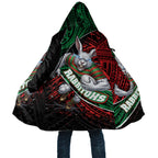 South Sydney Rabbitohs Rugby Cloak Tribal Polynesian Power Art - Lightning Mascot